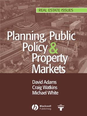 cover image of Planning, Public Policy and Property Markets